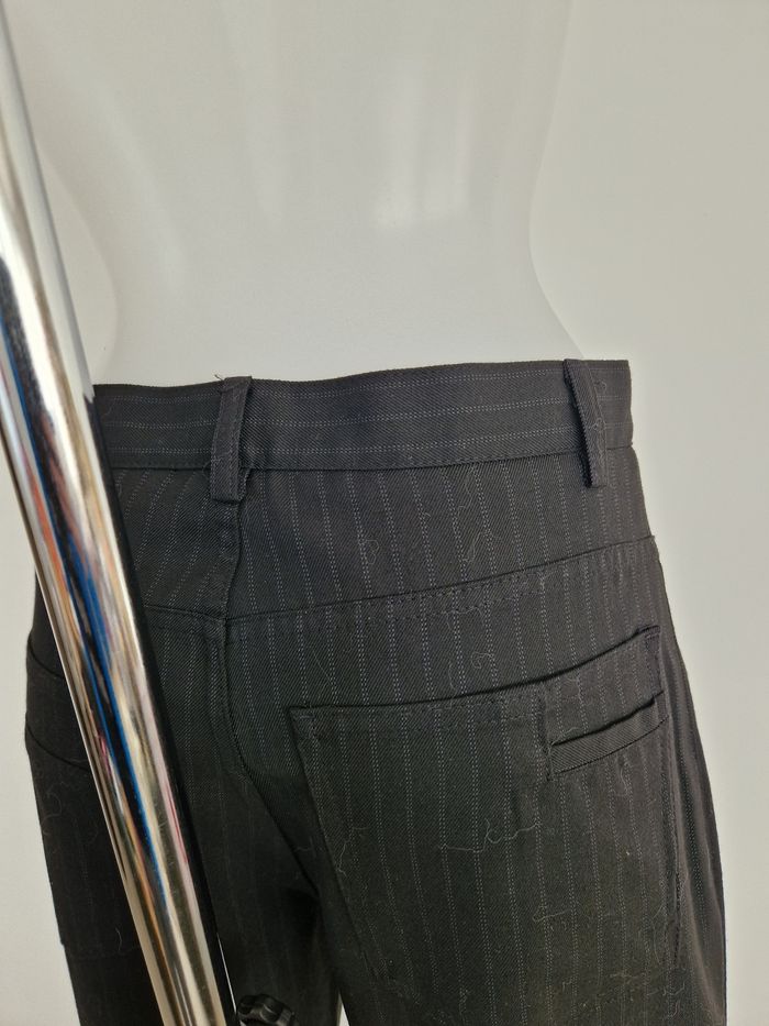 Pantalon homme noir à rayures pointillées Tissaia - photo numéro 4