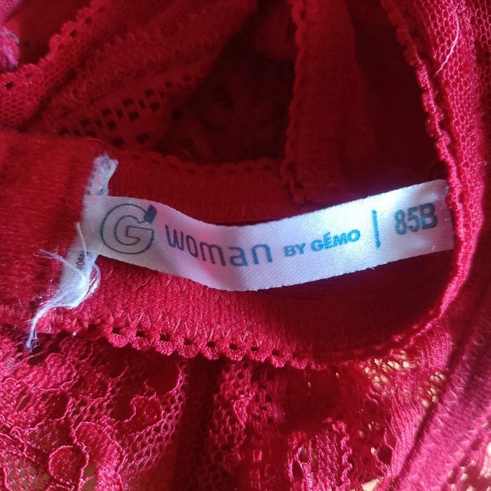 Soutien gorge rouge 85B Woman by gemo - photo numéro 3
