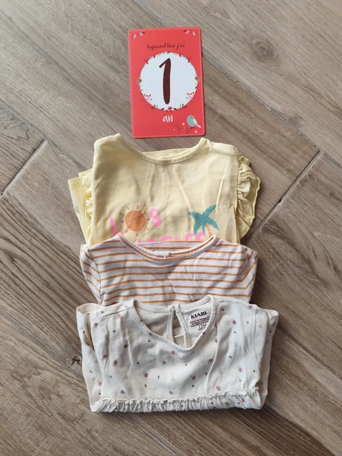 Lot de 3 t-shirts manche longues