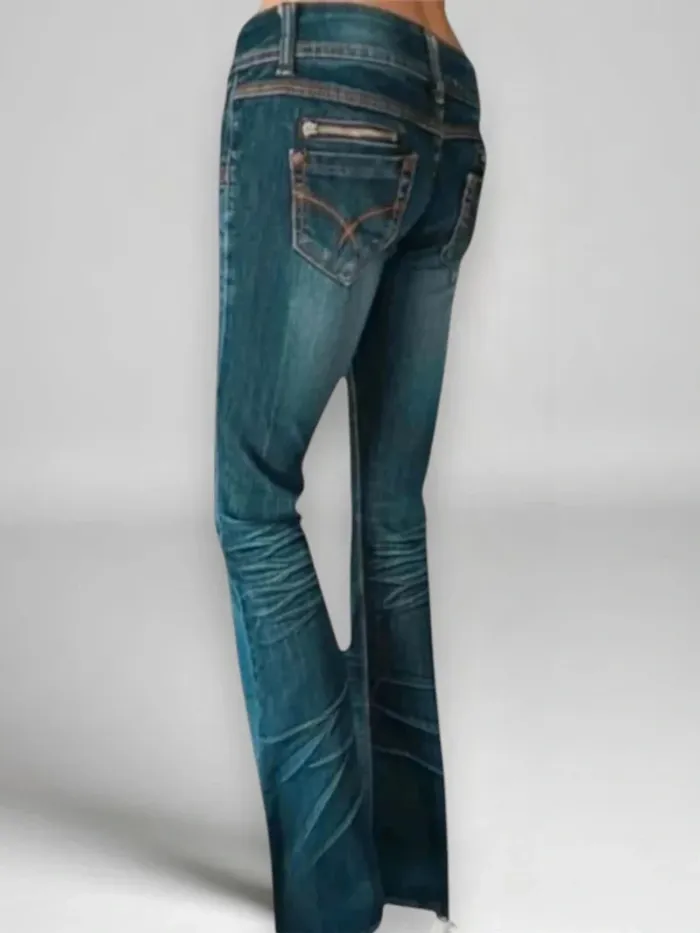 Jean vintage y2k Redseventy ,coupe flare style seventies ,taille basse ,elasthanne - photo numéro 4