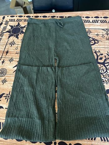 Pantalon décontracté kaki femme