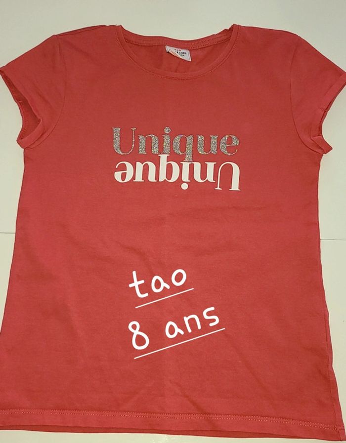 T-shirt manches courtes fille 8 ans tape à l'œil TAO