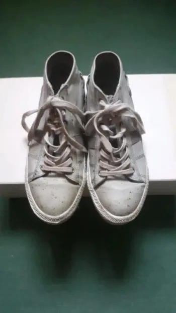 Sneakers vintage en cuir demi-montantes San Marina pointure 38