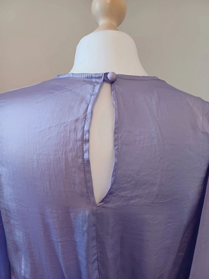 Robe courte satinée couleur Lilas Fashion Nova taille S 36 . - photo numéro 9