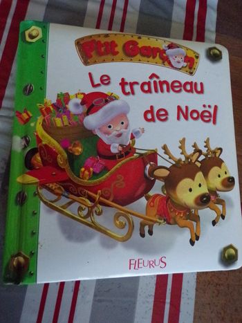 Livre P'tit garçon Le traineau de Noel  Fleurus