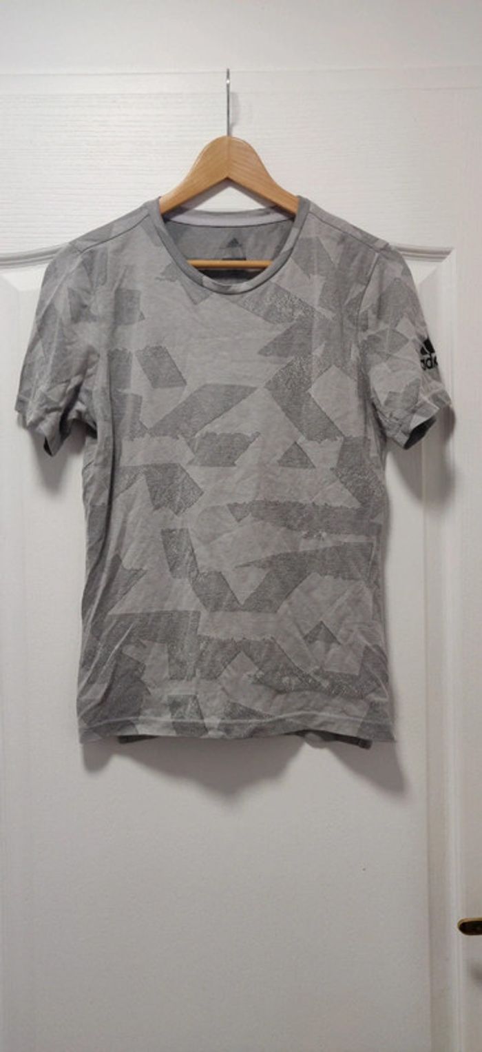 Tshirt mc gris climalite Adidas 14 ans