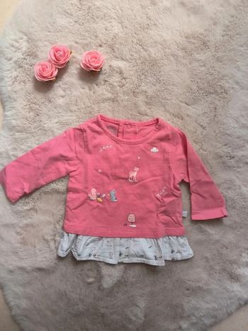 Haut rose 3 mois la compagnie des petits