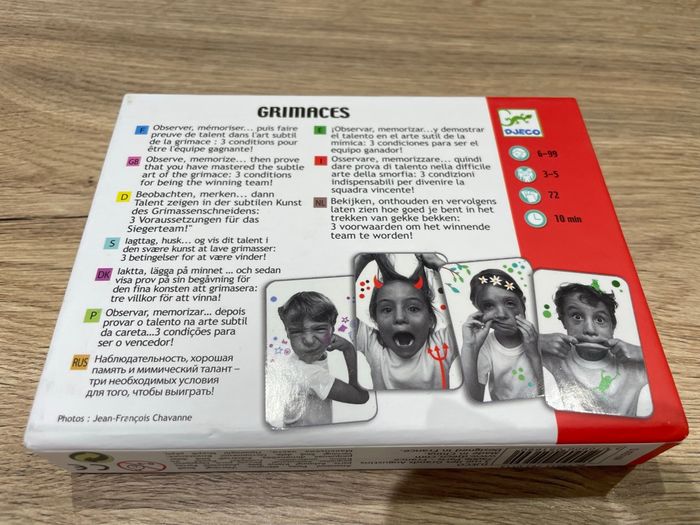 Djeco - Jeu de cartes Grimaces NEUF - photo numéro 2