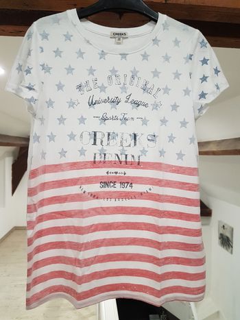 Tee shirt manches courtes taille 16 ans Creeks La Halle