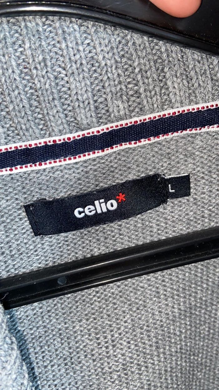 Pull Celio gris taille L - photo numéro 2