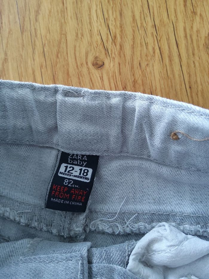 Jeans gris clair Zara baby - photo numéro 3
