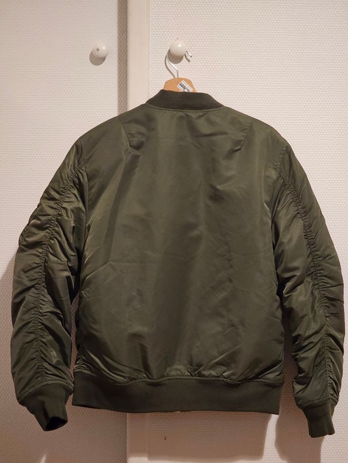 Veste Bomber vert olive - photo numéro 4