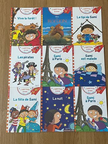 9 livres Sami et Julie de début CP