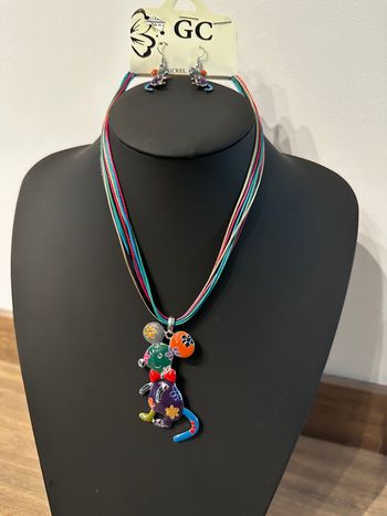 Ensemble coloré collier et BO « Souris »