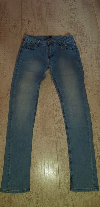 Jean bleu clair strass