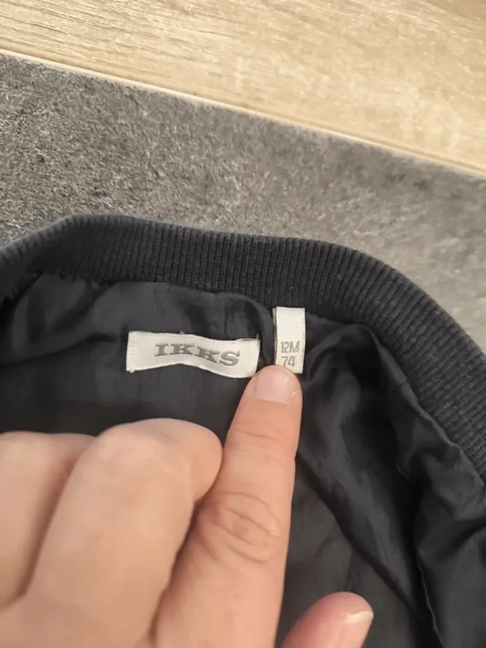 Veste zippée type enduit garçon 12 mois IKKS - photo numéro 7