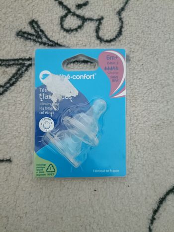 Tétine biberon 6 mois
