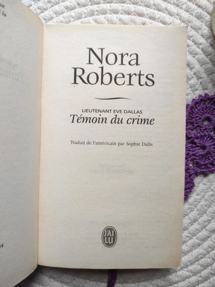 Témoin du crime Nora Roberts - photo numéro 4