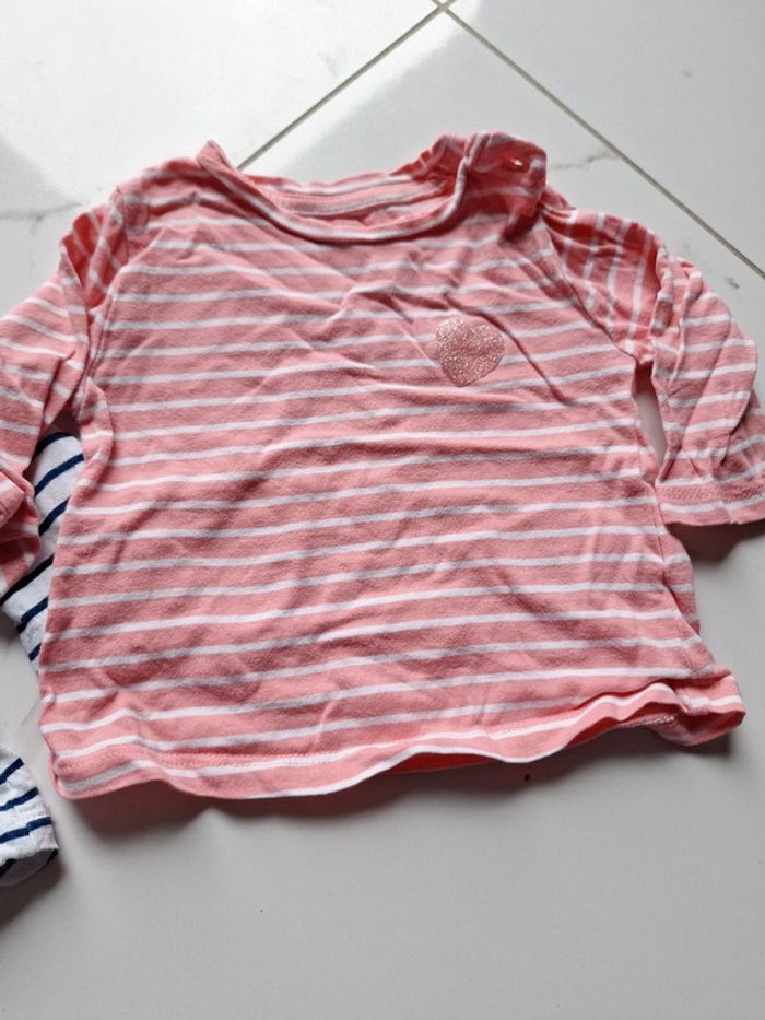 Lot 2 Tee-shirt ML 3 mois vertbaudet - photo numéro 6