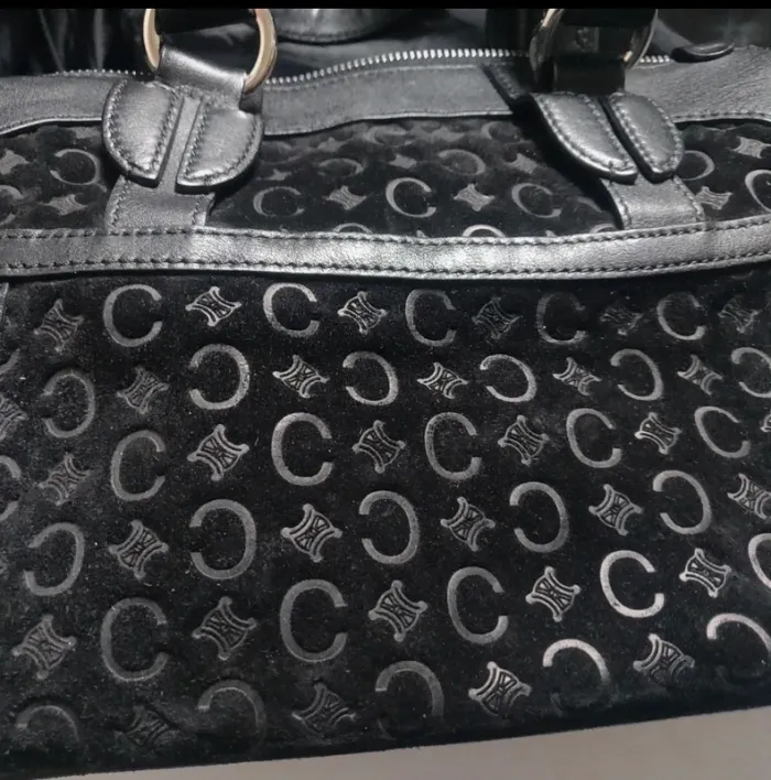 Sac Celine en cuir et velours - photo numéro 9