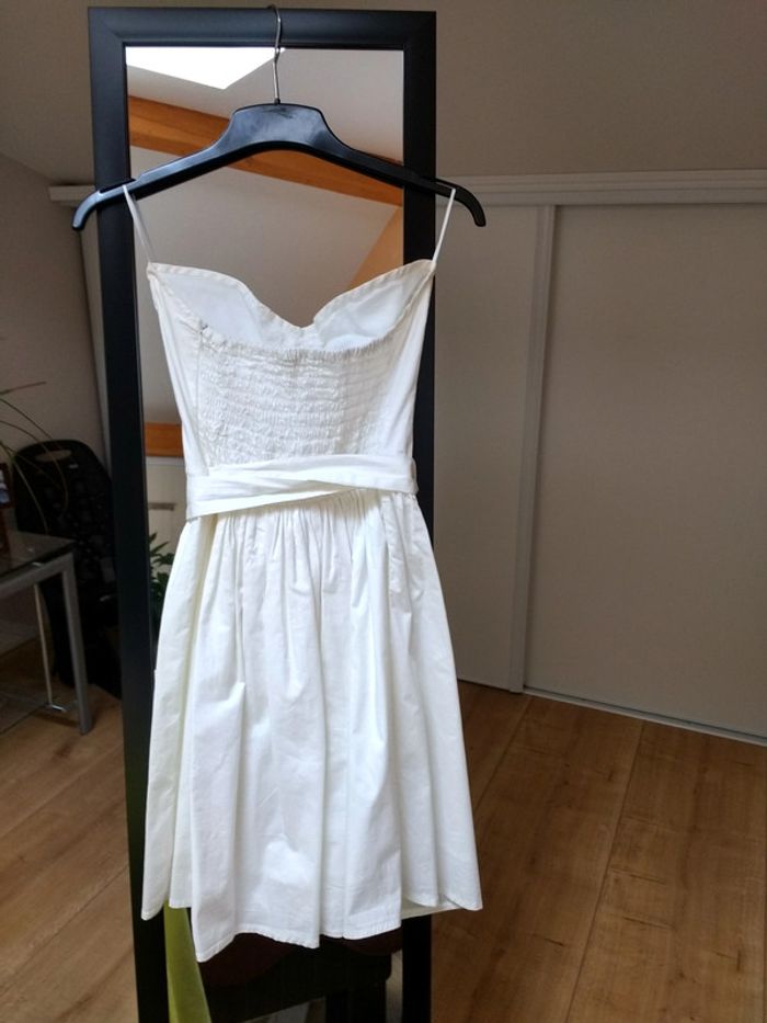 Magnifique robe blanche coton - photo numéro 4