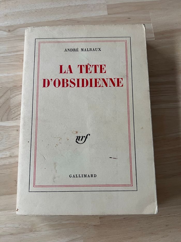 Livre La Tête d’Obsidienne – André Malraux – Gallimard – Bon État