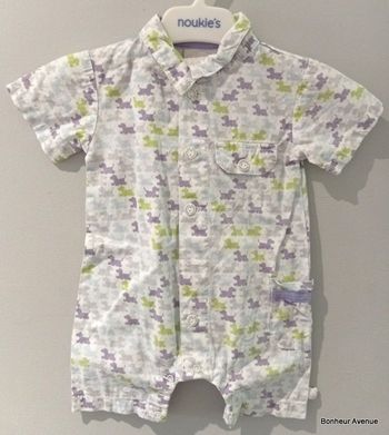 Combishort de marque Noukie's - Taille 1 mois (56 cm)