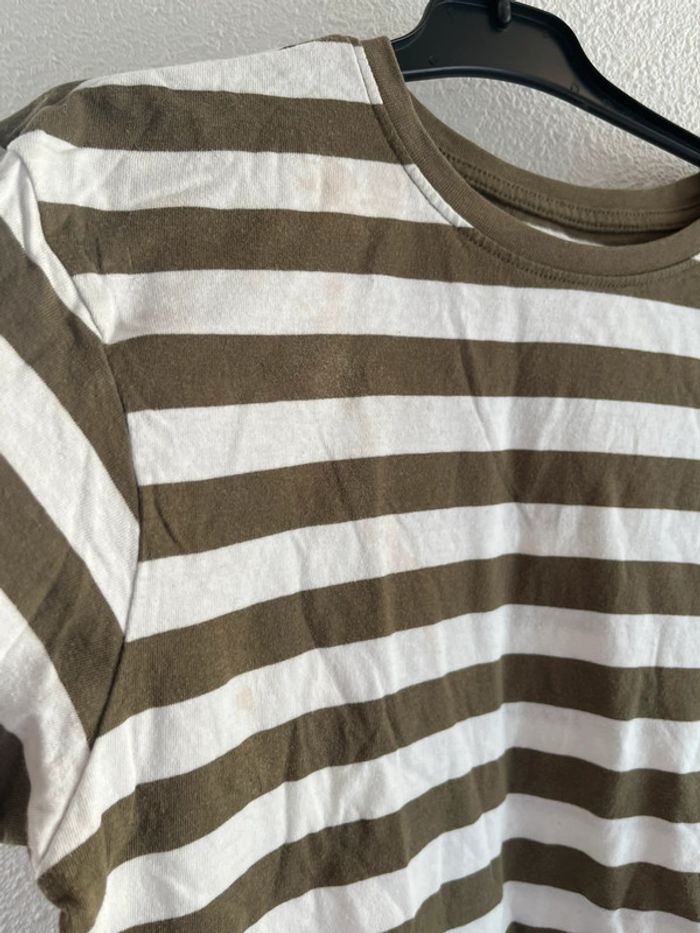 T-shirt à rayures taille 14 ans 💫 - photo numéro 2