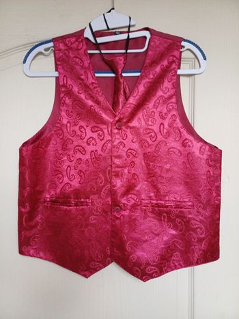Gilet  de costume + cravate pour garçon 14 ans