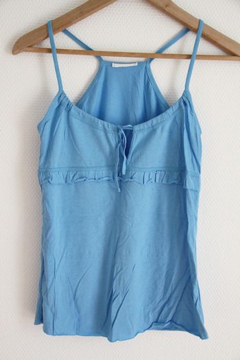 Joli Top / Débardeur bleu Etam en 100% coton