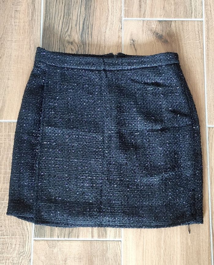 Jupe effet pailleté chic