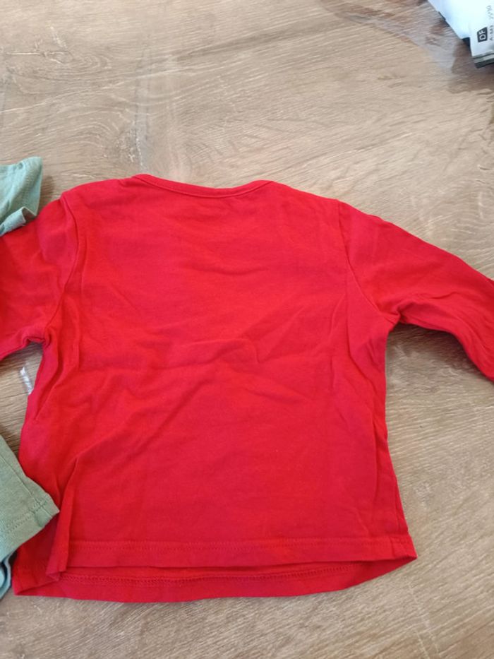 Lot tee shirt manches longues garçon 9 mois - photo numéro 6