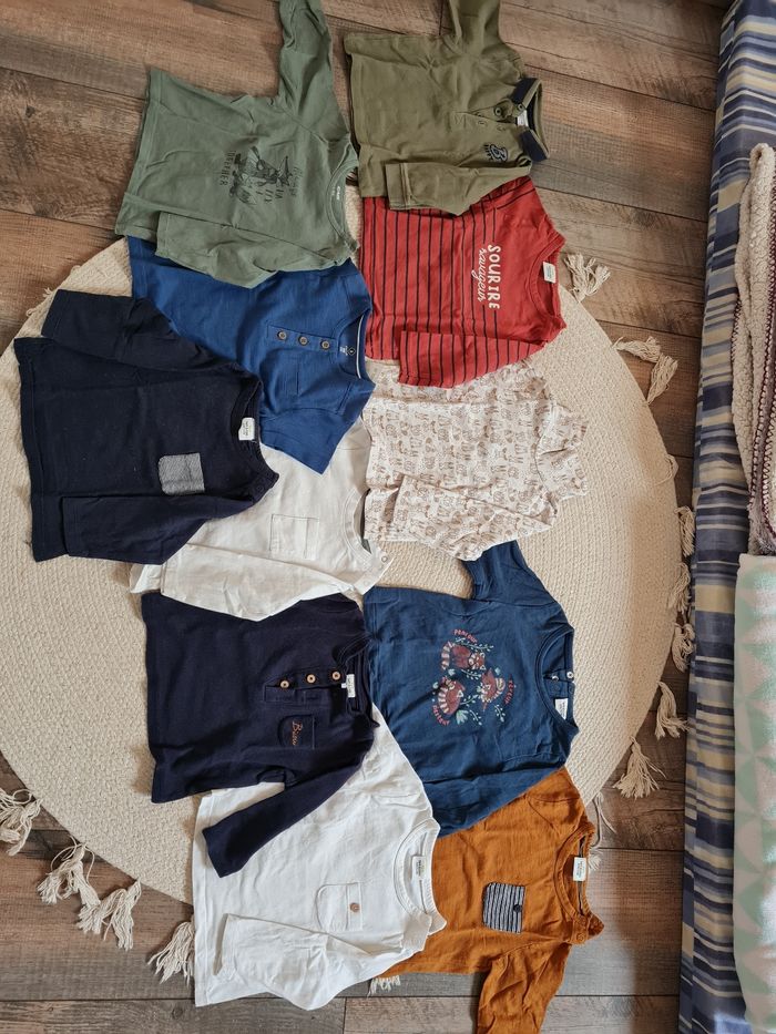 Vends lot t-shirt manches longues