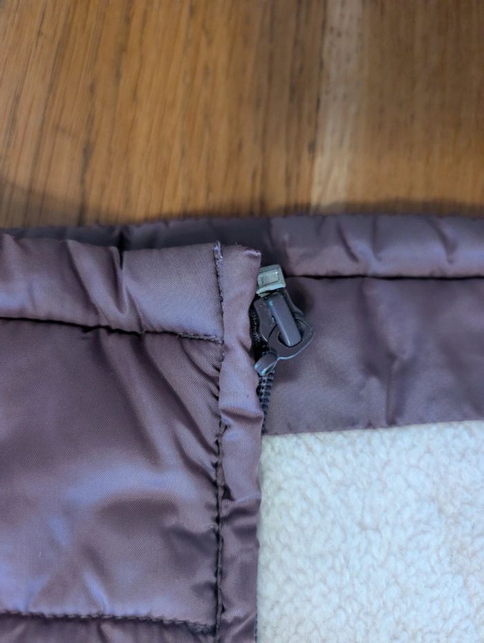 Manteau doudoune chaude mauve fille 3 ans - photo numéro 4