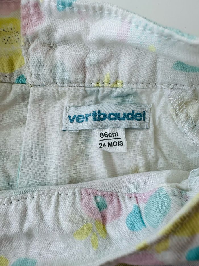 Robe fleurie Vertbaudet bébé fille 2ans - photo numéro 3