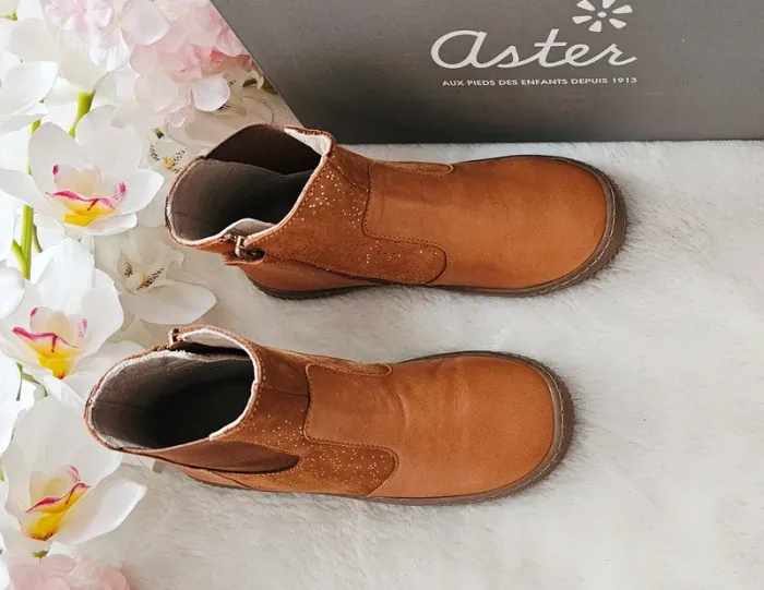 Bottes Bottines cuir Zip Aster T32 - photo numéro 3