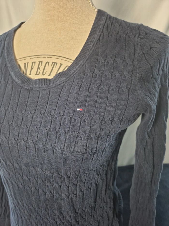 Pull torsadé Tommy Hilfiger Taille XS - photo numéro 3