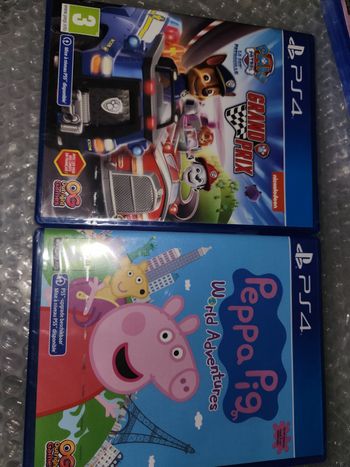 Lot de 2 jeux ps4 sous blister peppa pig et pat patrouille