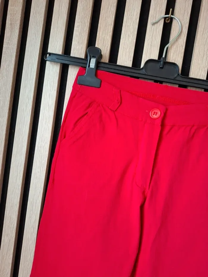 Pantalon rouge 10 ans fille - photo numéro 4