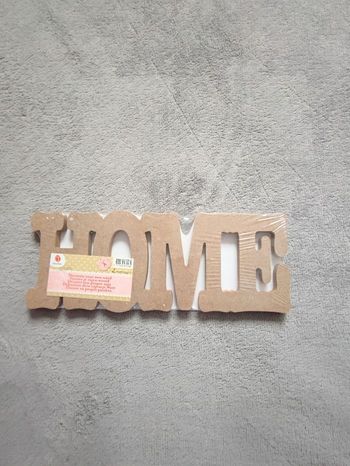 Décoration mot " home" neuf 