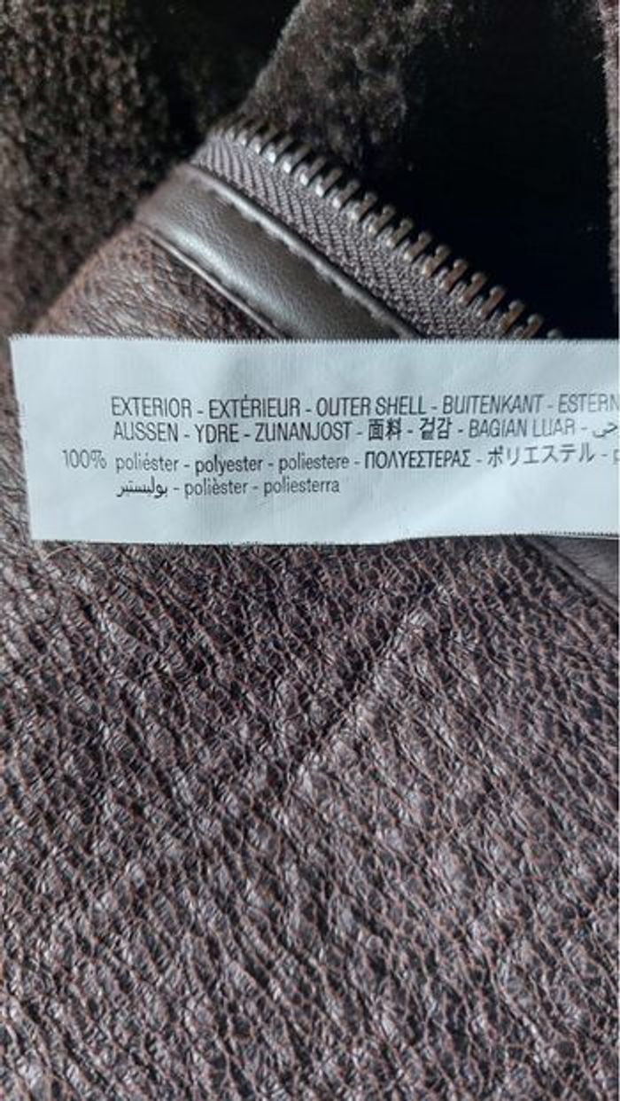 Manteau aviateur marron Stradivarius taille S en très bon état - photo numéro 2