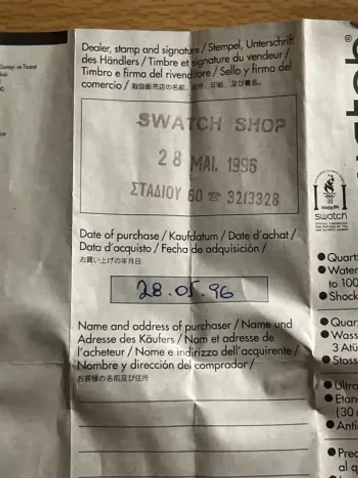 Montre Swatch officiel édition limitée atlanta 1996 très rare - photo numéro 7