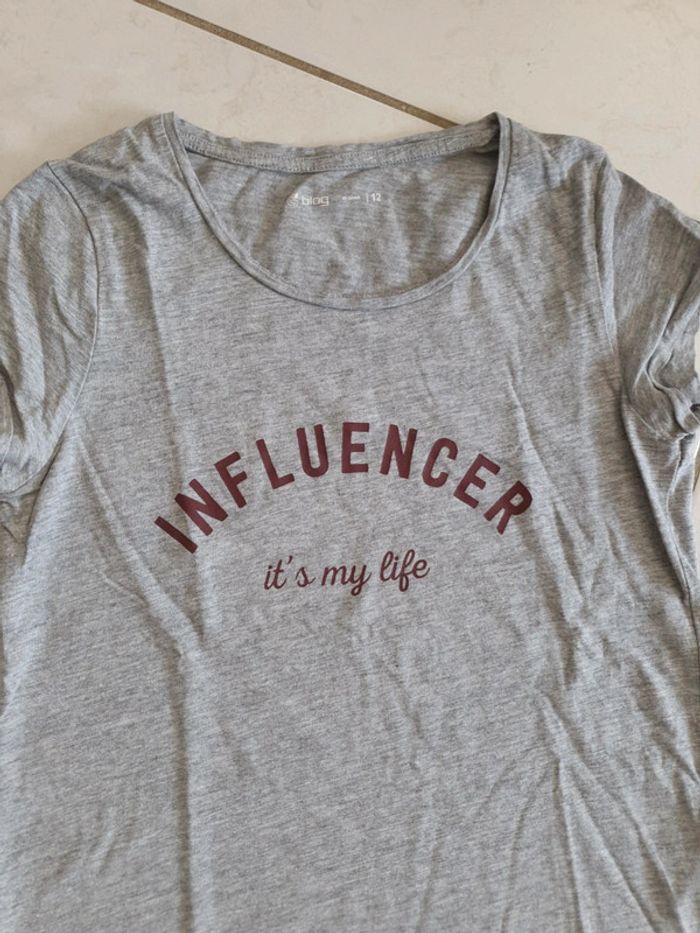 T-shirt MC fille 12 ans gemo u13 - photo numéro 3