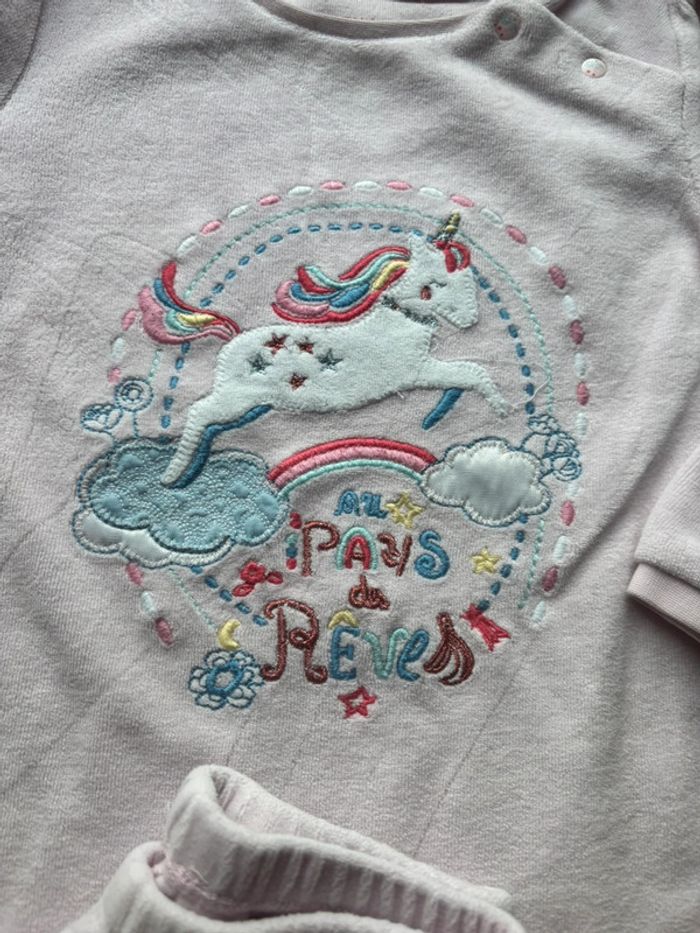 Pyjama velours sergent major 2 ans fille - photo numéro 2
