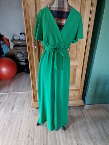 Superbe robe verte taille l maxi
