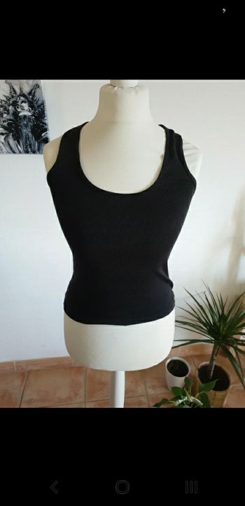 Débardeur noir femme