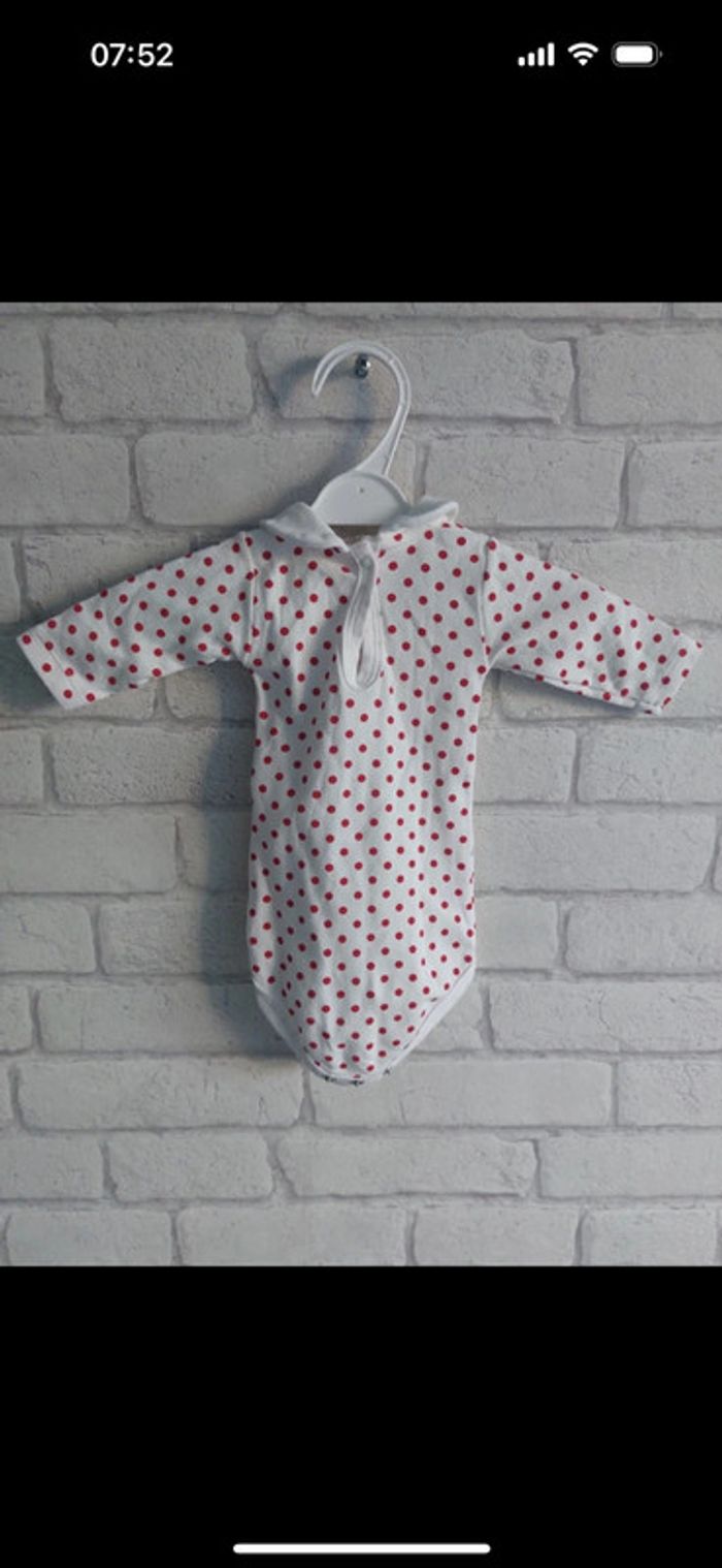 Body Petit Bateau taille 1 mois - photo numéro 2