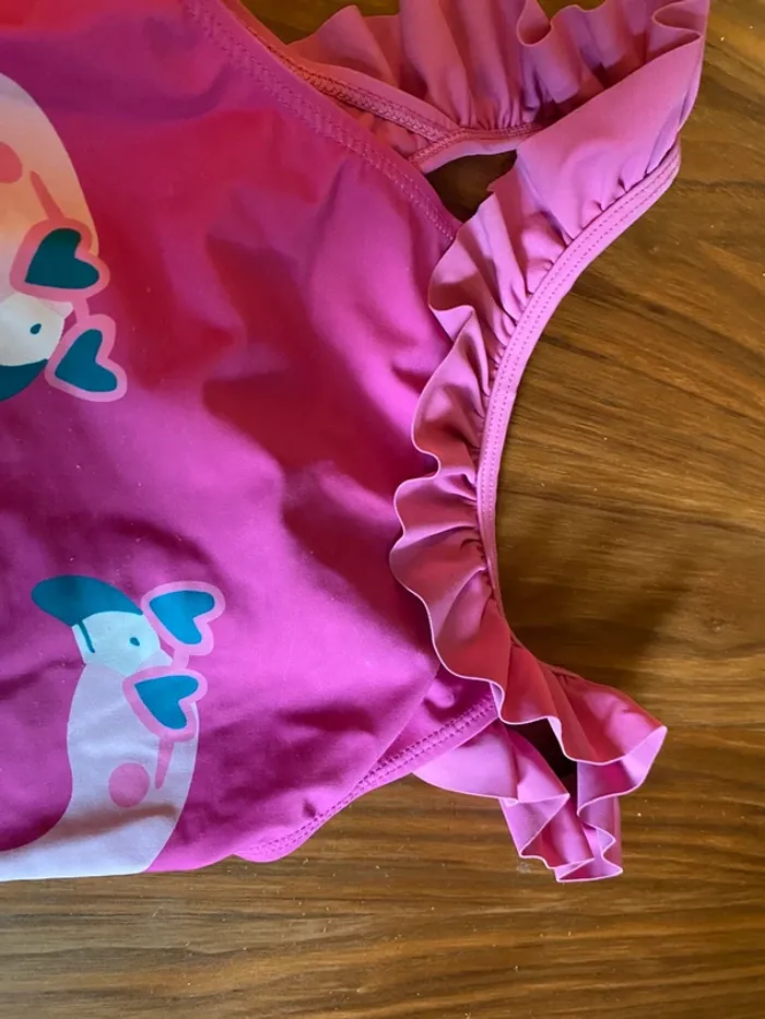 Maillot de bain fille une pièce fushia Du Pareil au même 8 ans - photo numéro 2