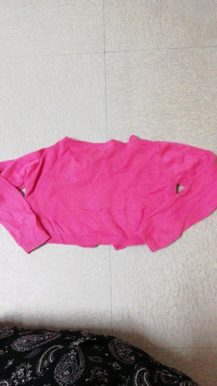 Cardigan rose fushia c&a - photo numéro 3