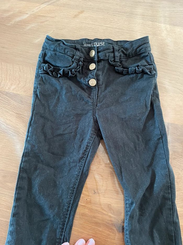Jean noir skinny tape à l’œil 7 ans - photo numéro 4